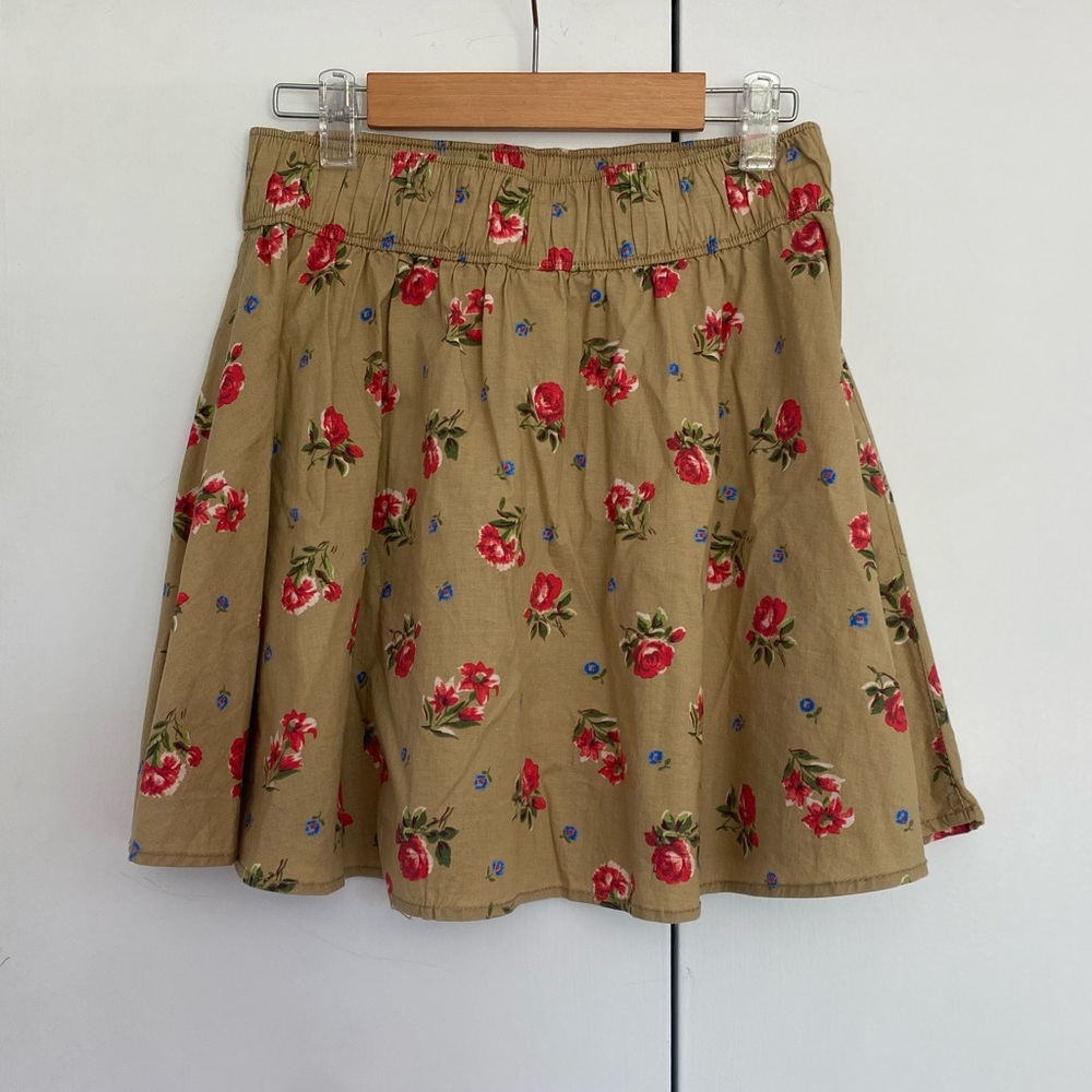 Abercrombie & Fitch Brown Floral Skirt